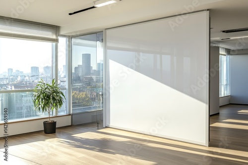  an empty modern office 