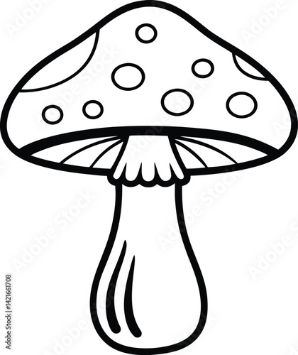mushroom vector art 