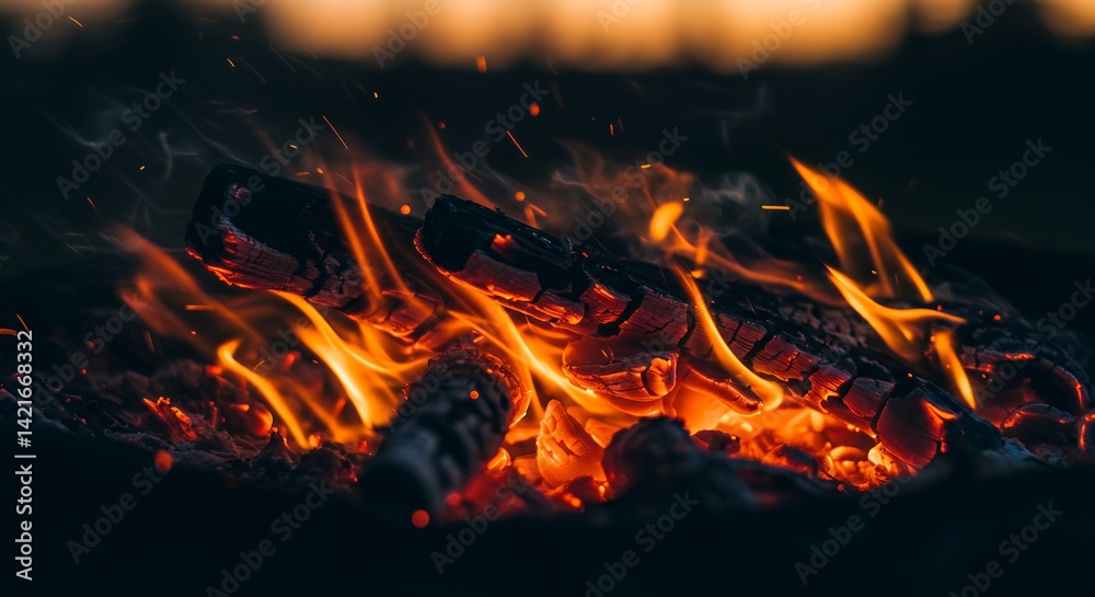 Fire Burning Logs Warmth Nature Fire Burning Logs Warmth Nature