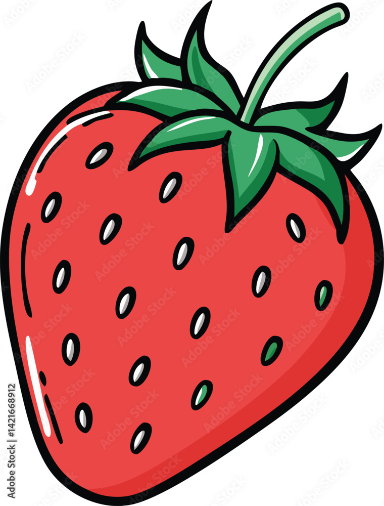 Obraz premium Strawberry vector art