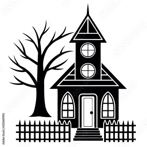 A stark-black-silhouette-illustration 