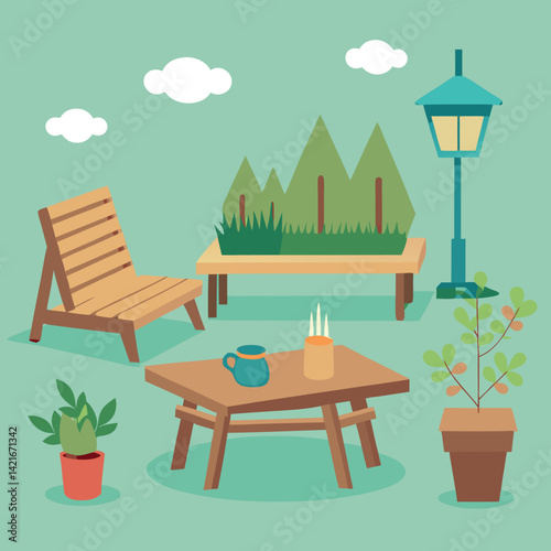 Outdoor-wooden-furniture