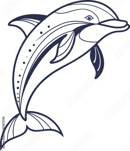 A Minimalist Dolphin fish  