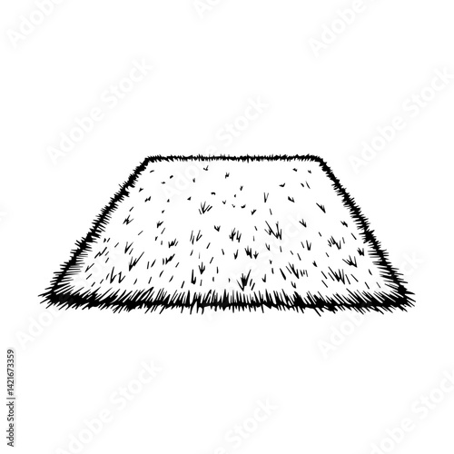 Abstract fur texture illustration on a white background  