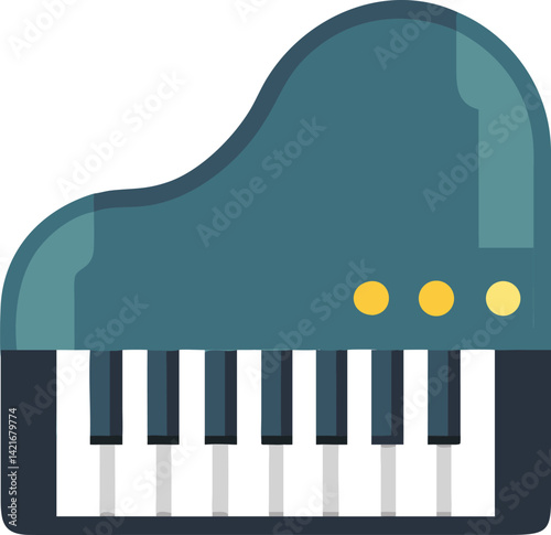 piano vector illustration