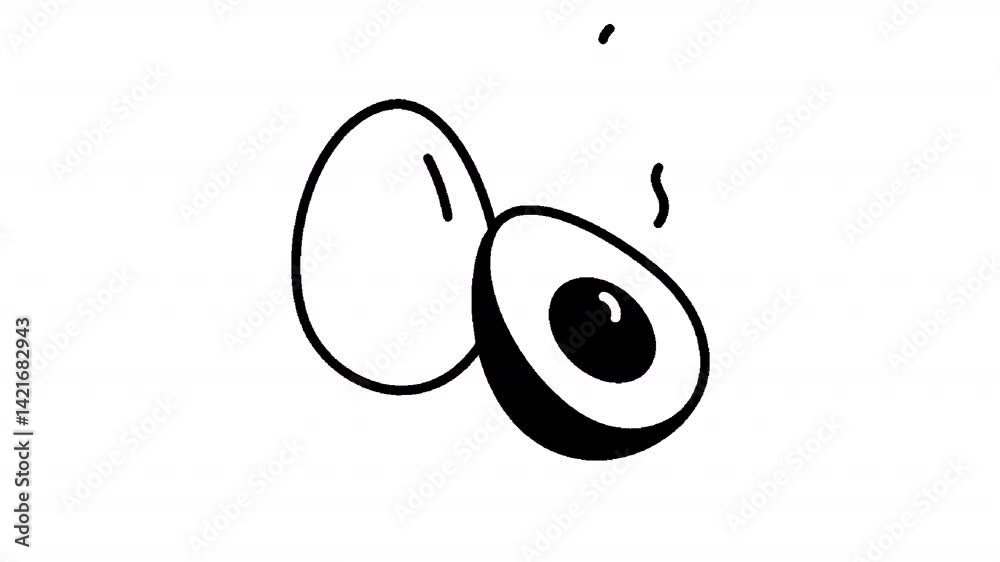 Boiled Egg Animation Icon