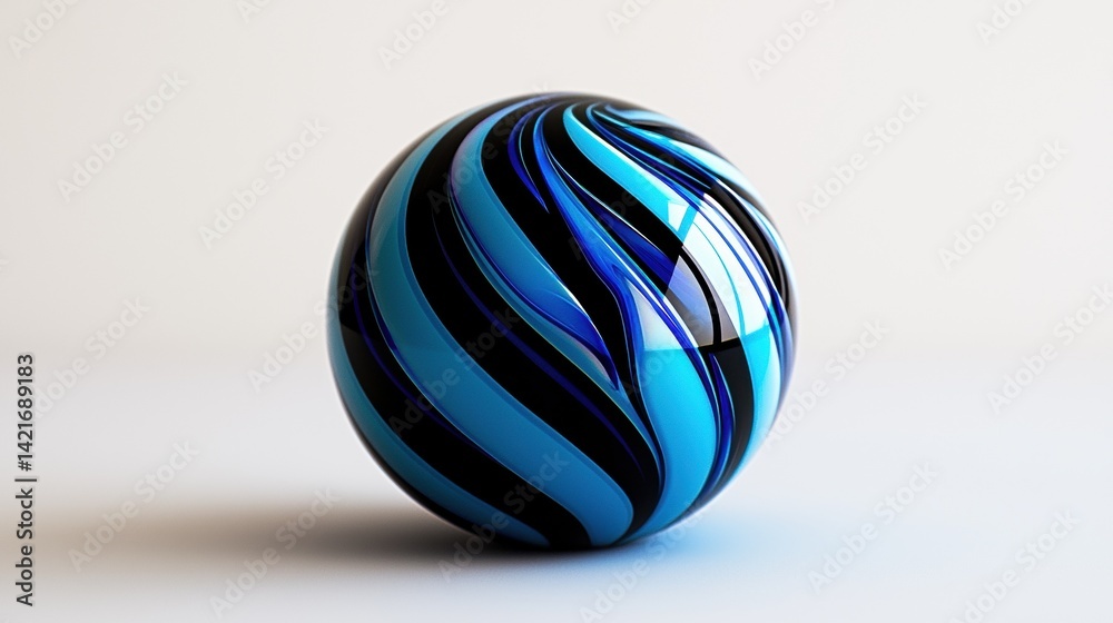 abstract blue sphere