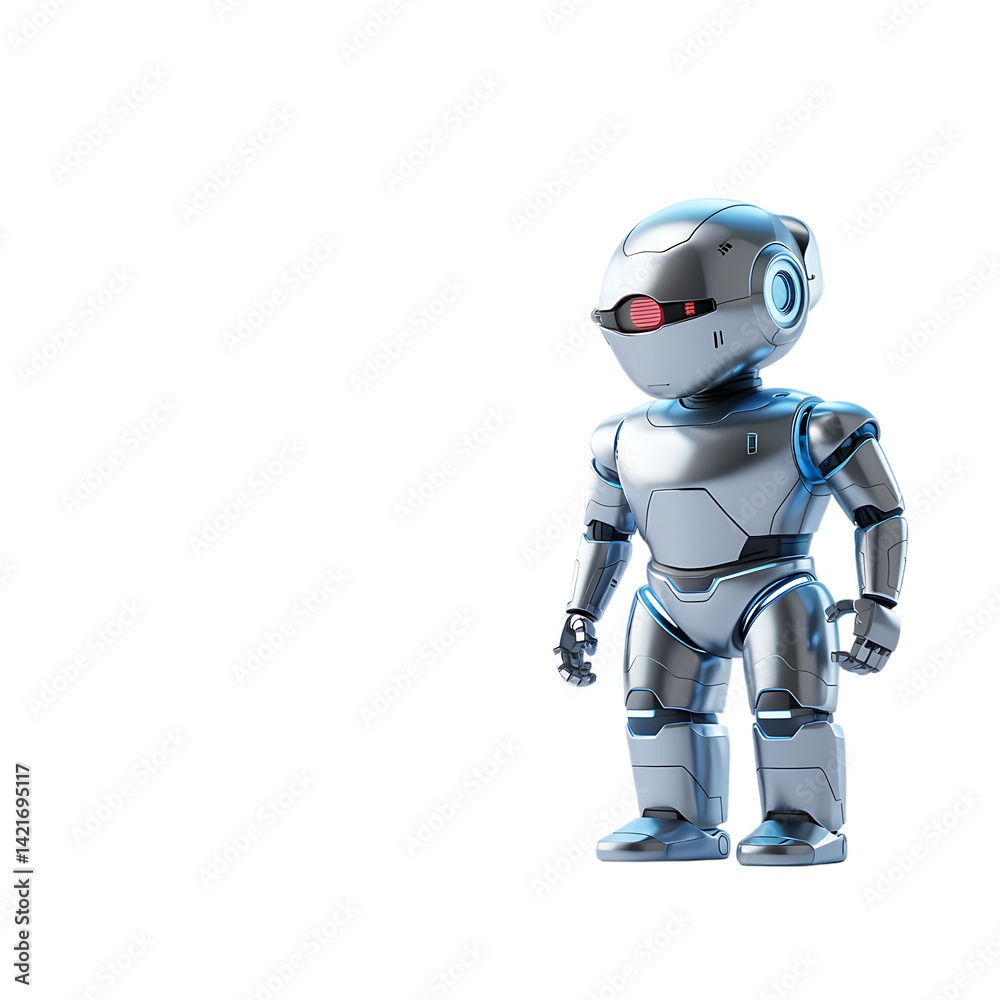 Fototapeta premium Stylized Robot Character Illustration