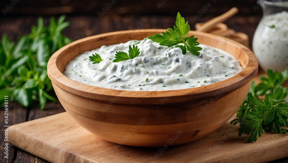 A Bowl of Delicious Tzatziki Sauce Perfect for Dipping and Spreading A Bowl of Delicious Tzatziki Sauce Perfect for Dipping and Spreading