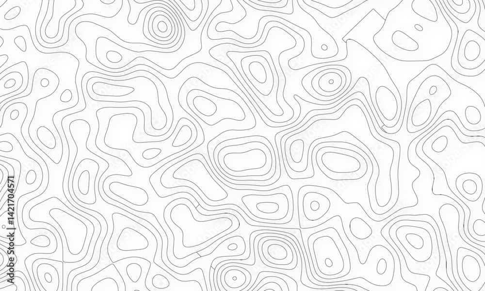 Abstract black and white topographic contours lines of mountains. background. Abstract modern white and black topographic contour map wavy line. Abstract black and white topographic contours lines of mountains. background. Abstract modern white and black topographic contour map wavy line.