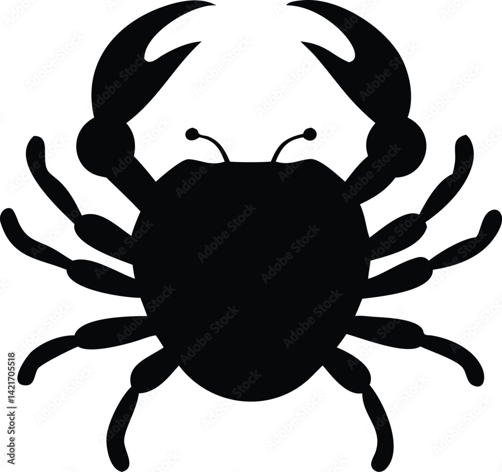 Obraz premium crab shilhouette 