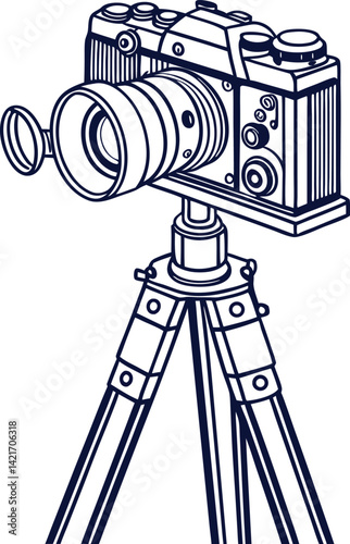 a vintage film camera 
