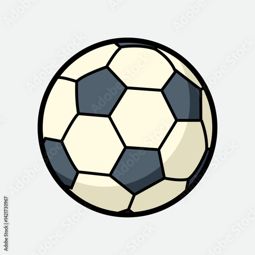 Soccer Ball Sport Cartoon Vector Illustration	