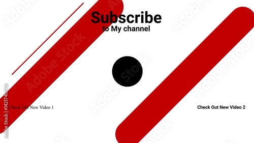 YouTube End Screen Motion Outro,  Animation Endscreen, Thanks For Watching YouTube Outro