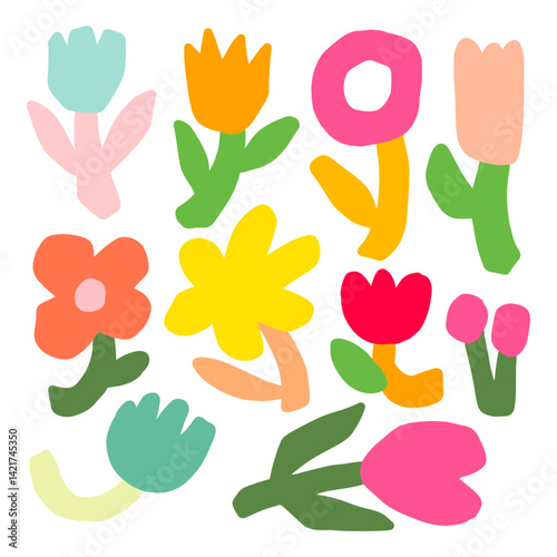 Flower graphic design vector illustration