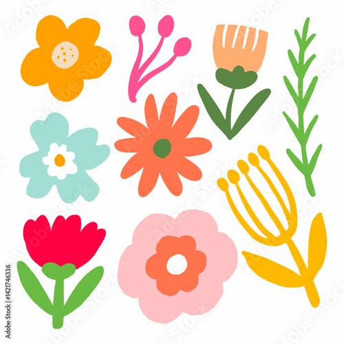 Flower graphic design vector illustration