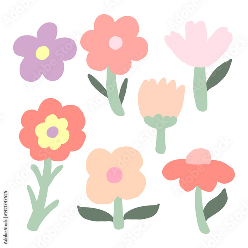 Flower graphic design vector illustration