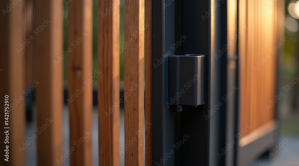 Wooden and Metal Elements of the Gate - Close-Up of the Detailed View Wooden and Metal Elements of the Gate - Close-Up of the Detailed View