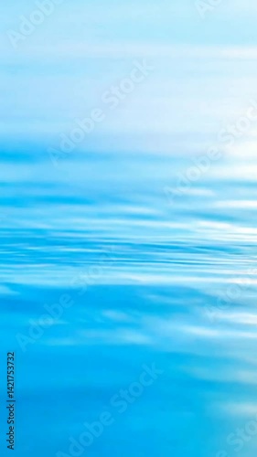 Serene Blue Waters with Gentle Ripples and a Touch of Sky Reflection