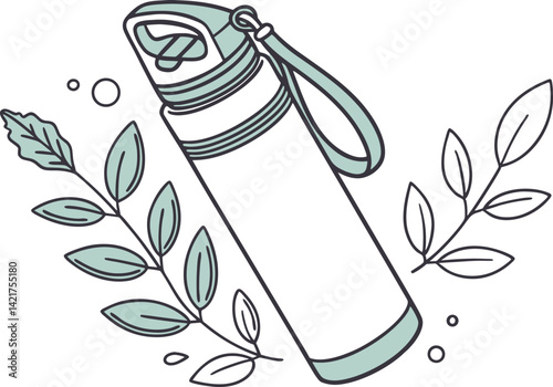 Adobe Illustrator Artwork Water Bottle