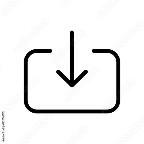 download icon representing file transfer and digital access
