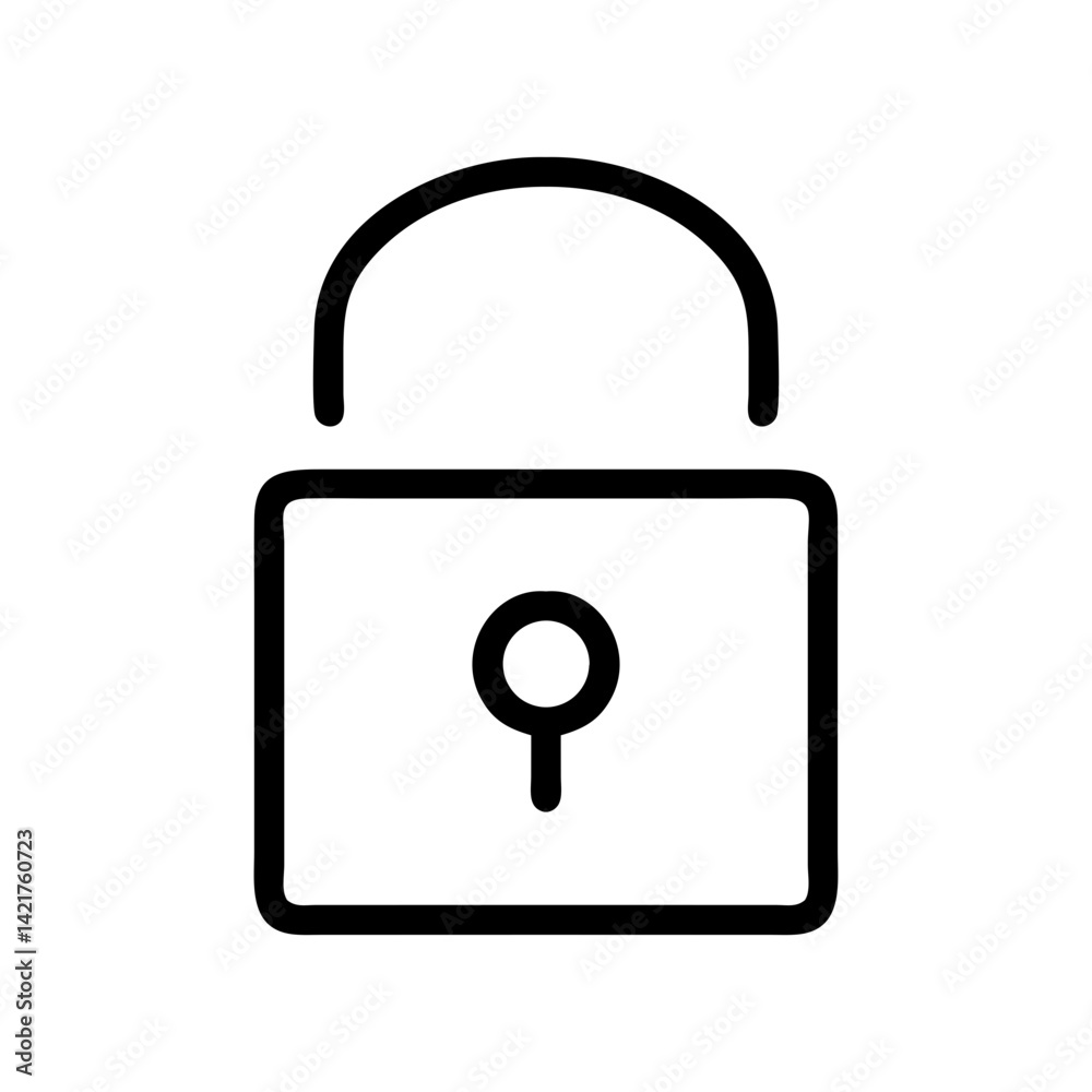 lock icon representing security, privacy, and a secure learning environment flat stroke icon for apps and websites
lock icon representing security, privacy, and a secure learning environment flat stroke icon for apps and websites