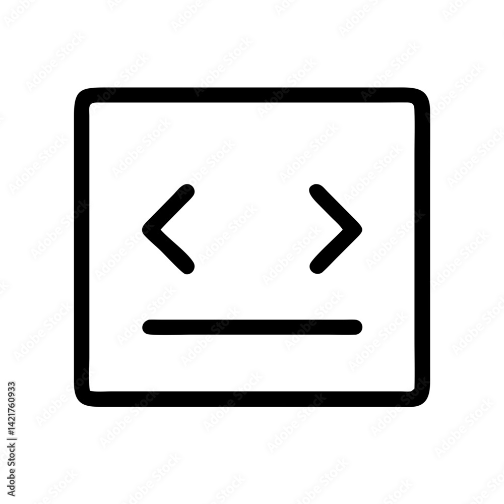 programming icon with code lines representing software development and coding flat stroke icon for apps and websites
programming icon with code lines representing software development and coding flat stroke icon for apps and websites