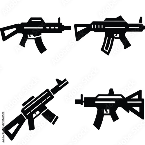 set of guns