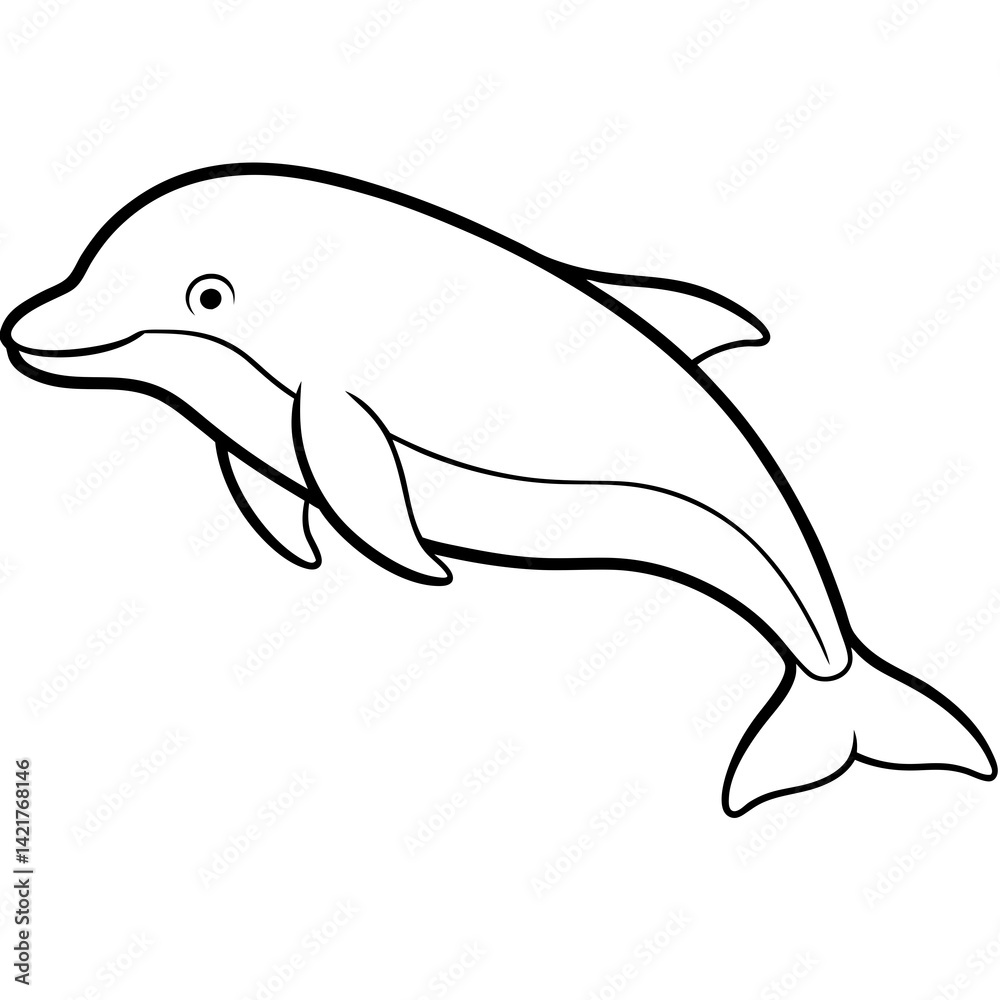 Beluga Whale in One Line Vector Design Beluga Whale in One Line Vector Design