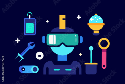 robot vector illustration