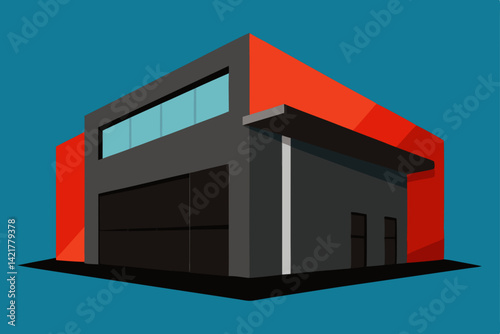 vector illustration of a building