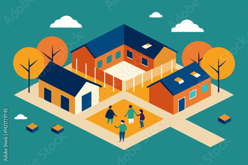 vector illustration of a city