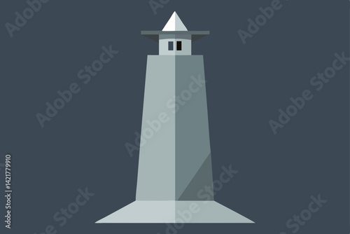 lighthouse on a blue background