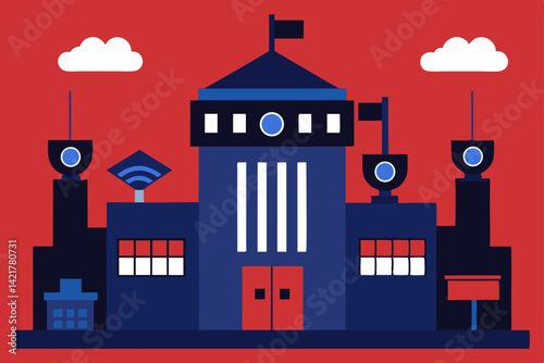 vector illustration of city buildings