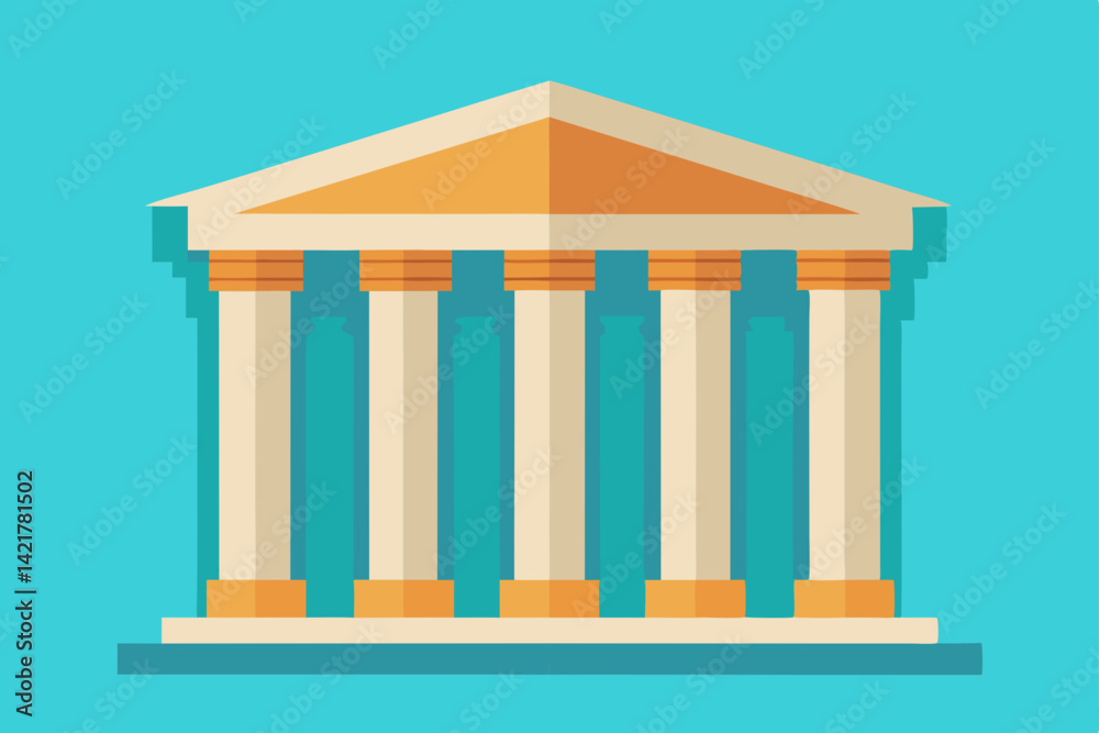 Fototapeta premium vector illustration of a column
