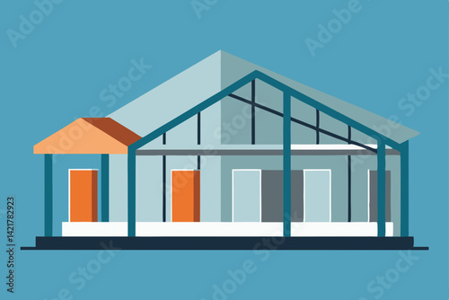 vector illustration of a building