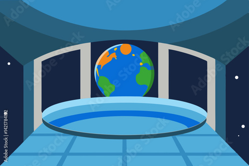 planet earth in space