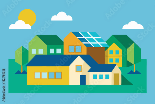 vector illustration of house
