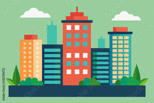 vector illustration of city