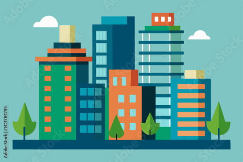 abstract city background