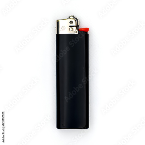 black lighter isolated on white background