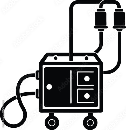 vintage camera isolated on white background
