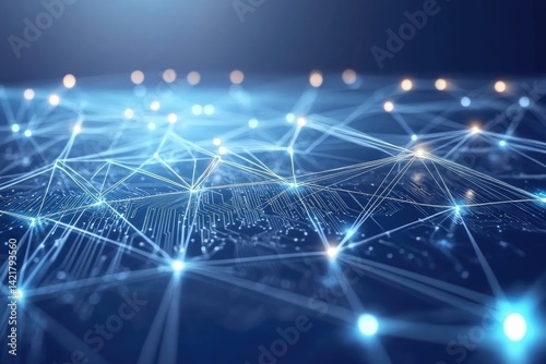 Abstract network graphic design