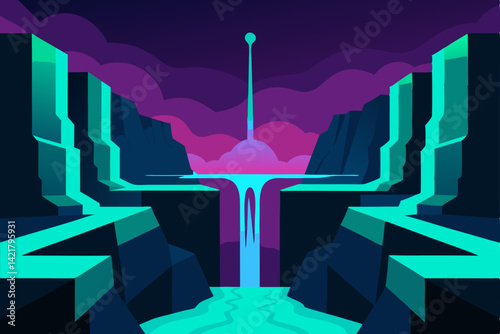 3d render of an abstract illustration of the moon