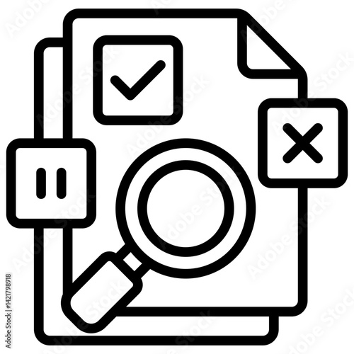 Inspection, Document inspection and analysis with magnifying glass