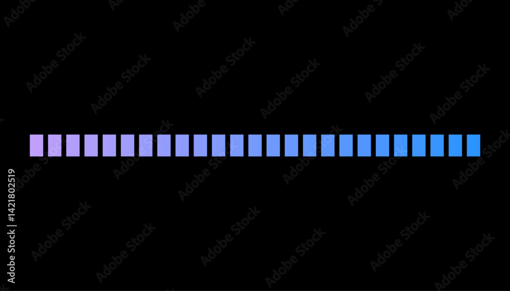 Loading or progress completed percentage bar, loading status bar, download progress icon vector