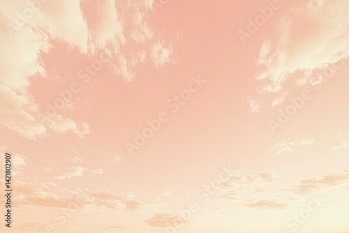 Pastel sky, soft clouds