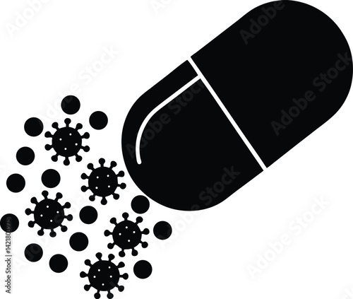 vector illustration of a pill