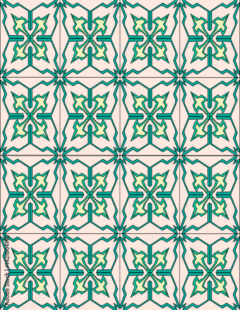 Fototapeta premium vector seamless pattern with flowers