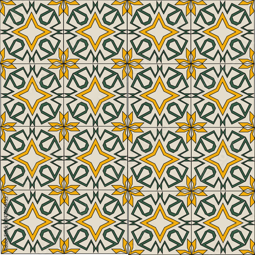 seamless pattern with geometric shapes